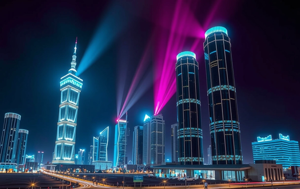 Doha Digital Skyline